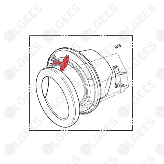 Tirador puerta lavadora 3650ER2005B