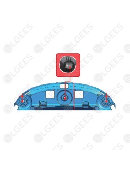 Soporte rueda giratoria MDQ63196401