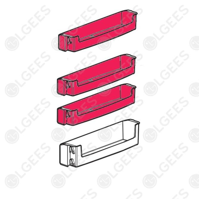 Botellero Intermedio y Superior MAN61848506 I Frigoríficos | Accesorios LG