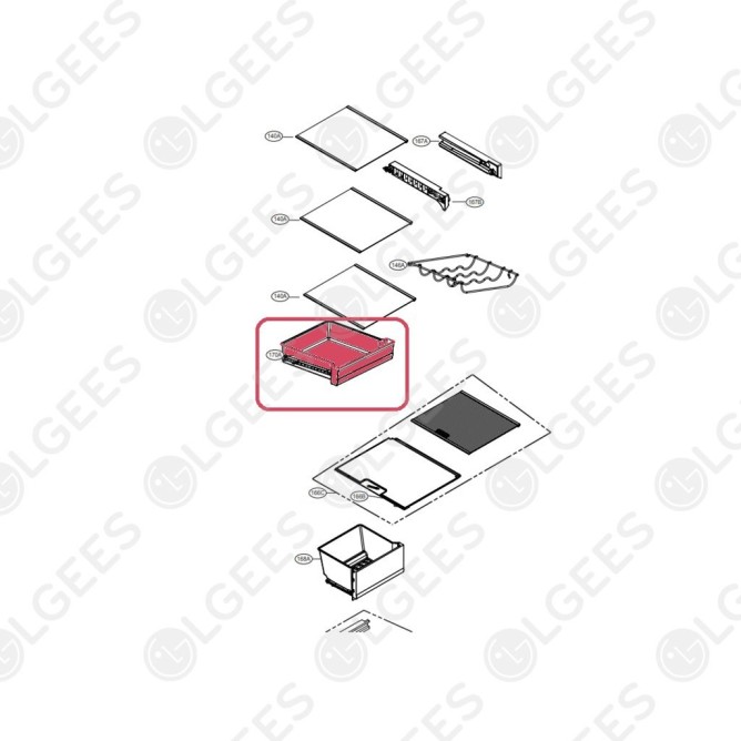 Cajón AJP74896401 I Frigoríficos I Accesorios LG