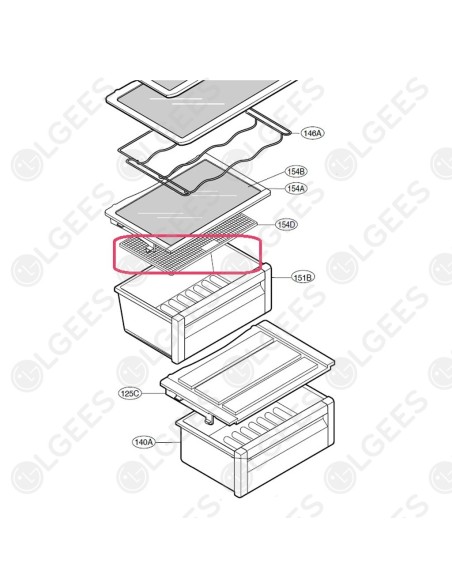 Goma Escotilla MDS55242610 I Lavadoras y Secadoras | Accesorios LG
