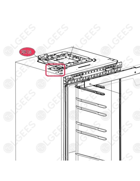 Bisagra superior derecha AEH74276201