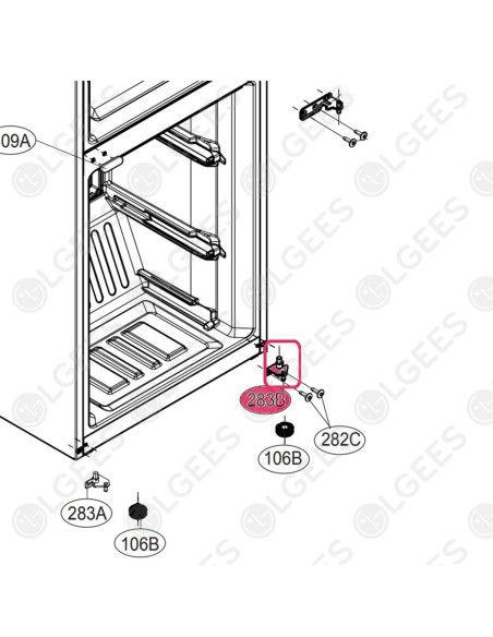 Bisagra inferior derecha AEH75596703