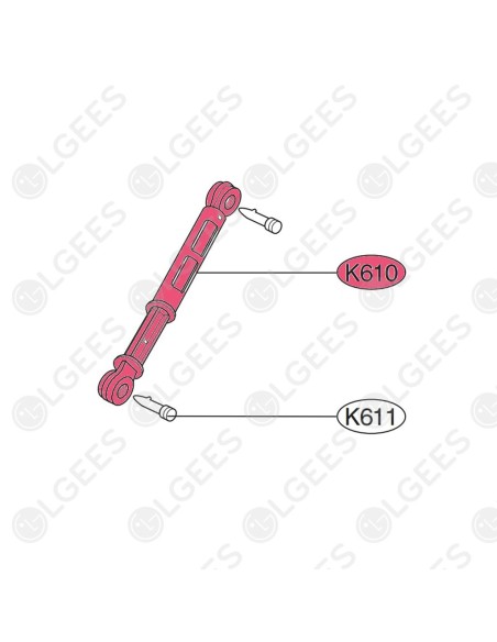 Bisagra puerta lavadora 4774ER2001A