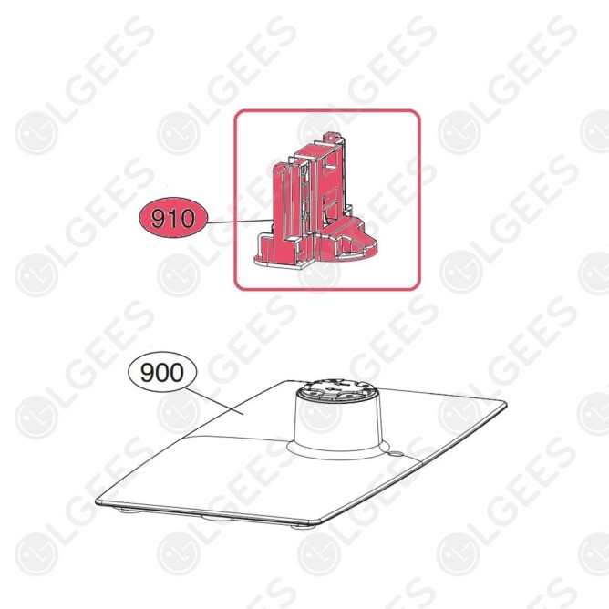 Cuello Peana ABA72947007 I Televisores I Accesorios LG