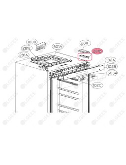 Bisagra superior derecha AEH74276201