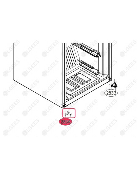 Bisagra inferior izquierda AEH75596708