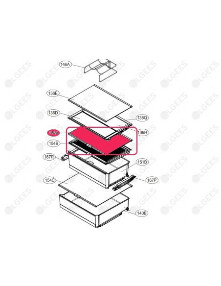 Bandeja cajon superior AHT74973802