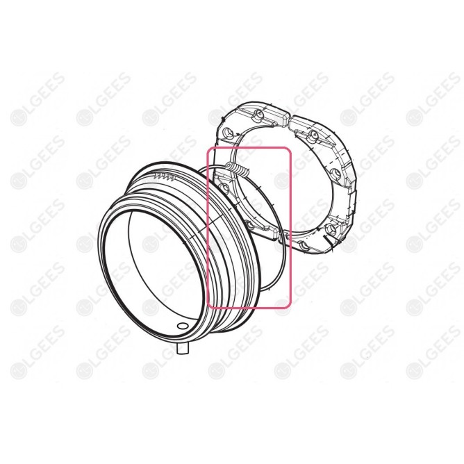 Aro Interior Cuba 4861EN3002A I Lavadoras y Secadoras I Accesorios LG