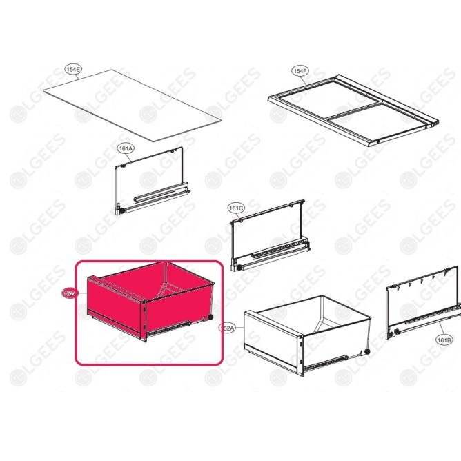 Cajon refrigerador AJP73654629