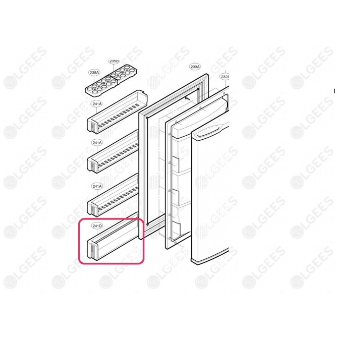 Botellero inferior 5004JD1050B