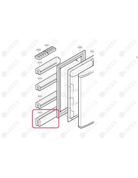 Botellero inferior 5004JD1050B