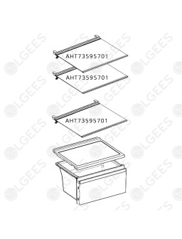 Bandeja para frigorífico AHT73595701