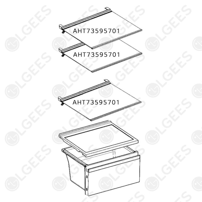 Bandeja para frigorífico AHT73595701