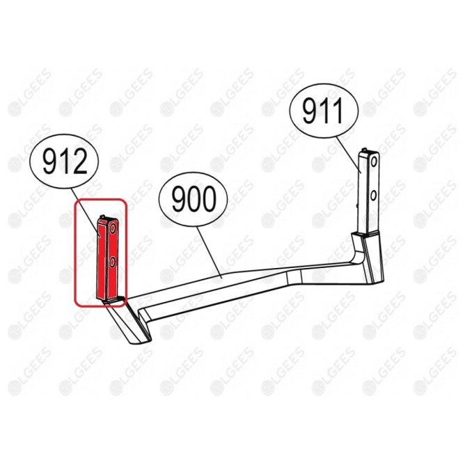 Pata Derecha AAN75750404 I Televisores I Accesorios LG