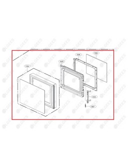 Puerta completa microondas ADC75446509