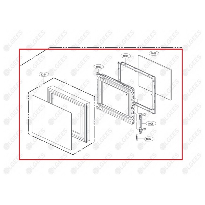 Puerta completa microondas ADC75446509