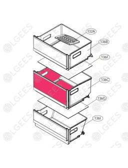 Cajon intermedio congelador AJP75615002