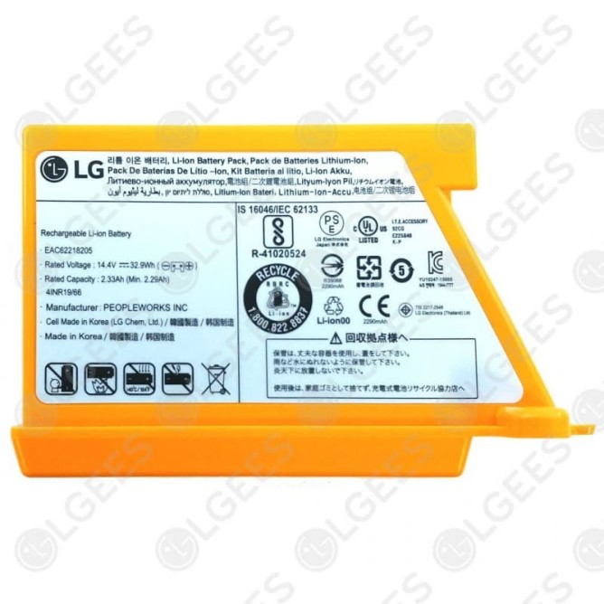Batería para robot aspirador LG Hombot EAC62218205