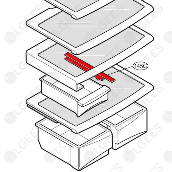 Guía para Cajones 4974JA2040A I Frigoríficos I Accesorios LG