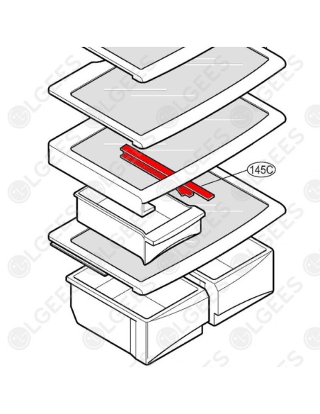 Guía para Cajones 4974JA2040A I Frigoríficos I Accesorios LG