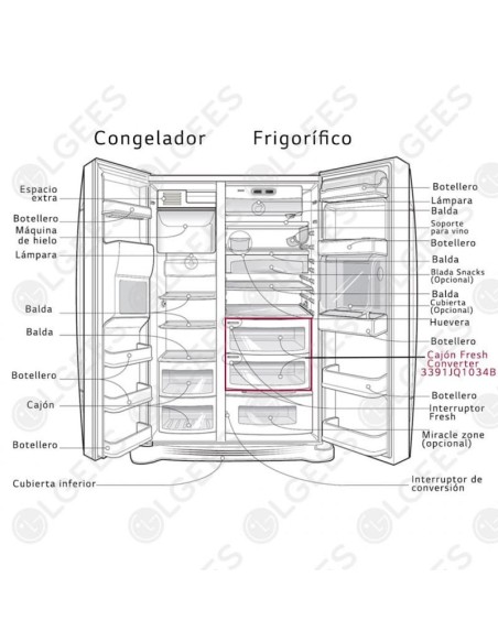 Cajón Fresh Converter 3391JQ1034B