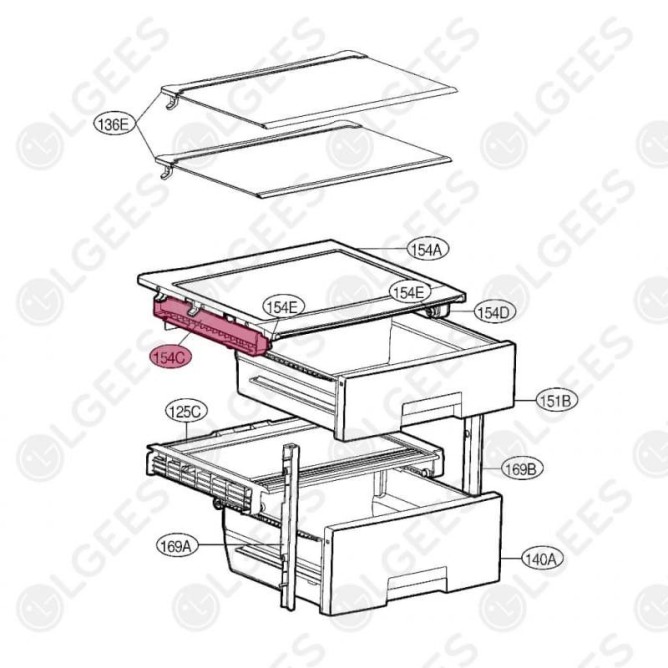 Guía izquierda MEA61974401