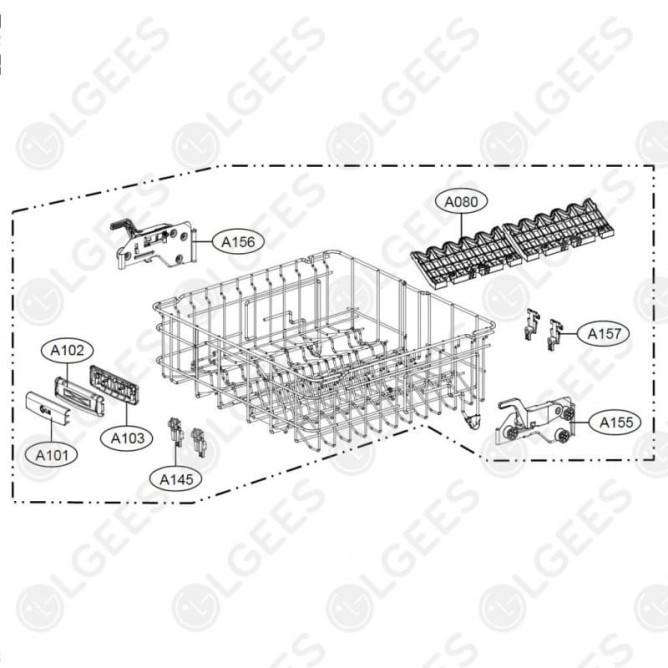 Cesta superior AHB72929101 I Lavavajillas I Accesorios LG