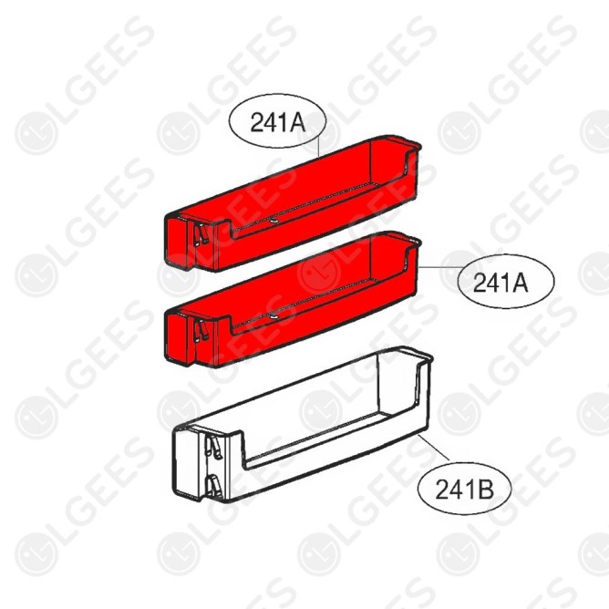 Botellero para frigorífico MAN61848508