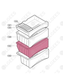 Cajón AJP30627502 I Frigoríficos I Accesorios LG