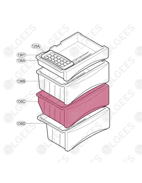 Cajón AJP30627502 I Frigoríficos I Accesorios LG
