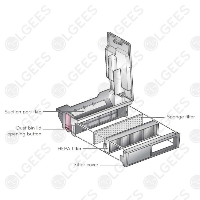 Pulsador 4026FI3706E para Hombot