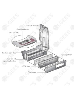 Asa depósito MCK67065401 para Hombot