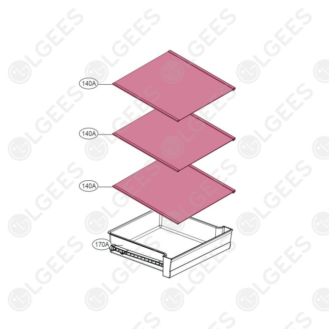 Bandeja para frigorífico AHT74413801